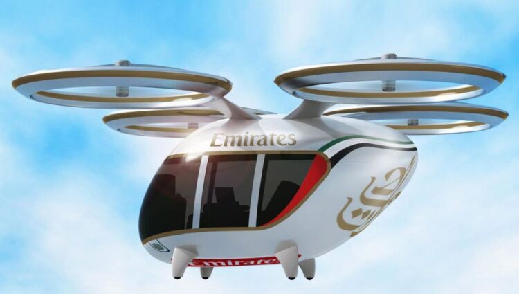 Catch Emirates flights in style on chauffeur-less drones from 2020