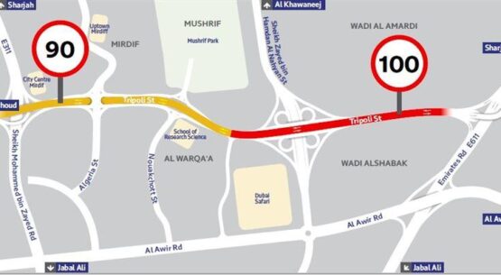 Speed limit to be raised on key Dubai road