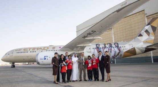 Etihad Airways unveils Special Olympics aircraft livery