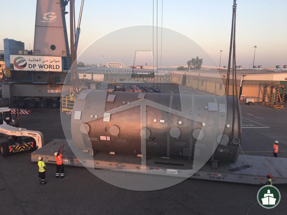 Project cargo at the DP World terminal, Jebel Ali